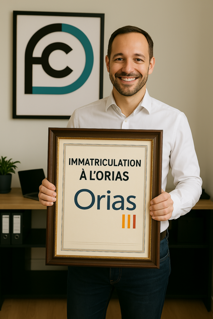 Contenu explicatif du processus d'immatriculation à l'ORIAS pour les courtiers en prêt immobilier, détaillant les conditions d'accès, les documents requis et les obligations légales.