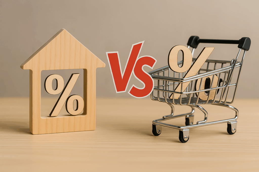Comparatif entre prêt immobilier et crédit à la consommation : différences de montant, durée, taux, garanties et objectifs de financement